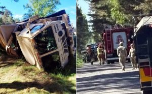 Wypadek ciężarówki z żołnierzami USA