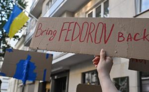 Protest przed kancelarią Zełenskiego