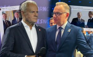 Tusk i Duda starli się w sieci. Poszło o zdjęcia